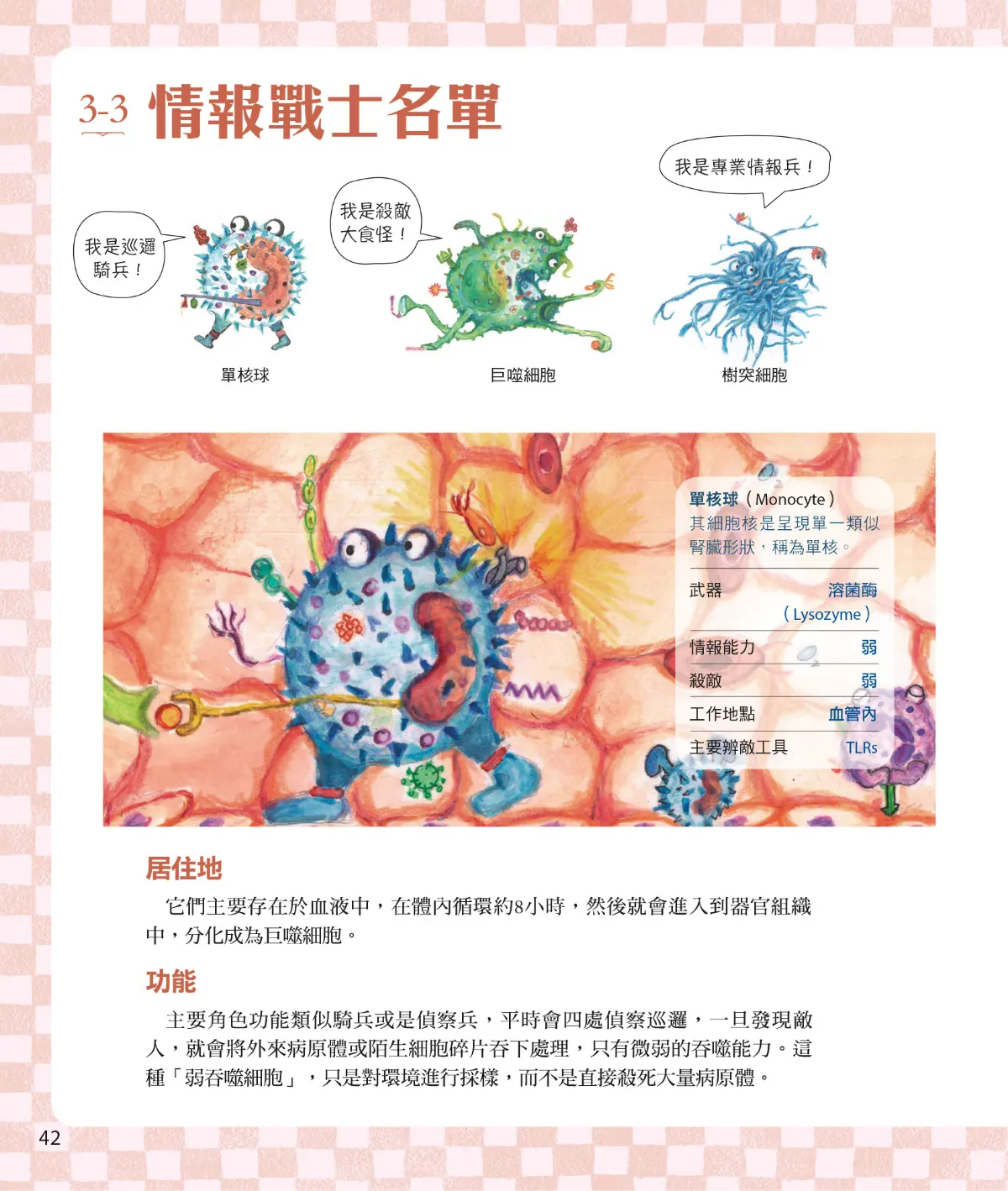 召喚免疫戰士 第 44 頁：3-3　情報戰士名單